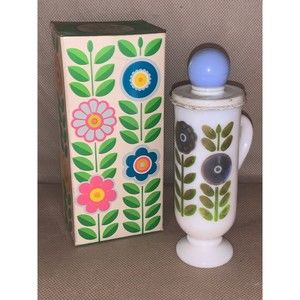 Vtg Avon Dutch Treat Demi-Cup Blue Lotus Cream Lotion 3fl. oz. 22H